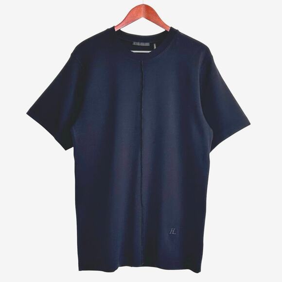 Helmut Lang Seam Detail Rib T Shirt in Black - Picture 5 of 10